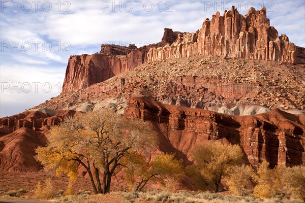 Rock formations in Capitol Reef National Park