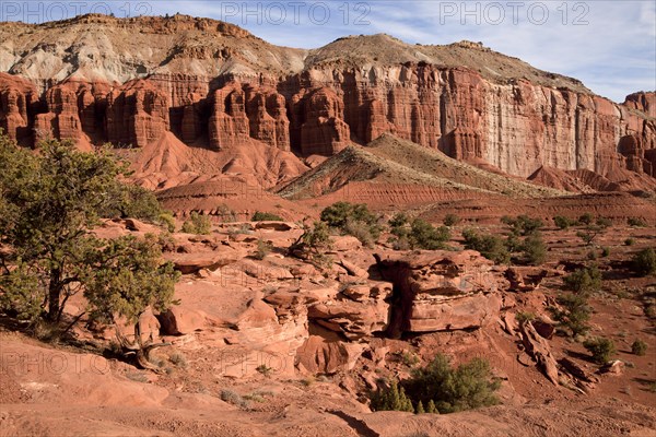 Rock formations in Capitol Reef National Park