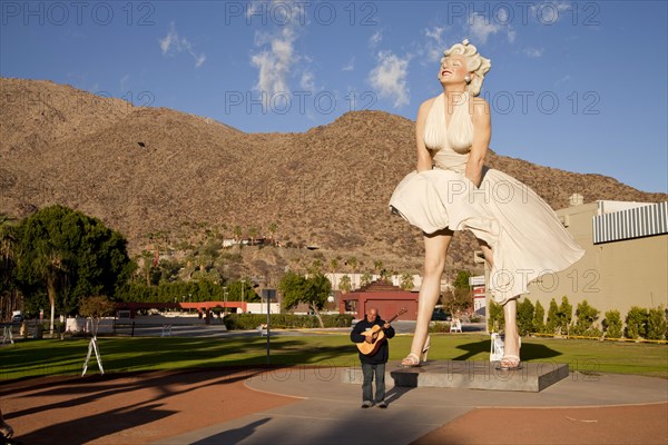 Nearly eight-metre tall Marilyn Monroe sculpture 'Forever Marilyn' by the American artist Seward Johnson