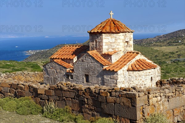 Church of the Byzantine monastery Taxiarhes to the sanctuary of Zeus Hellanios