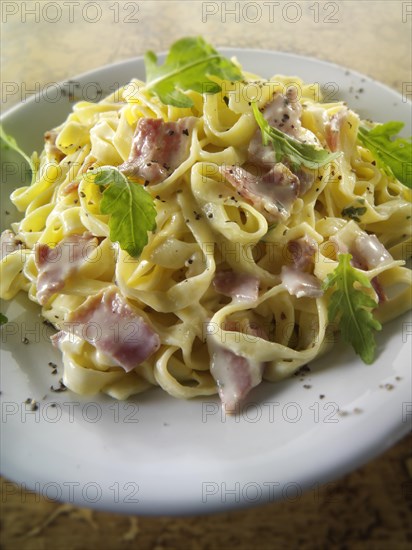 Traditional Italian Tagliatelle Carbonara