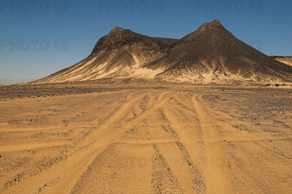 Volcanic mountains of Black Desert