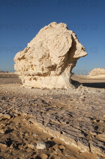 Chalk rock formation