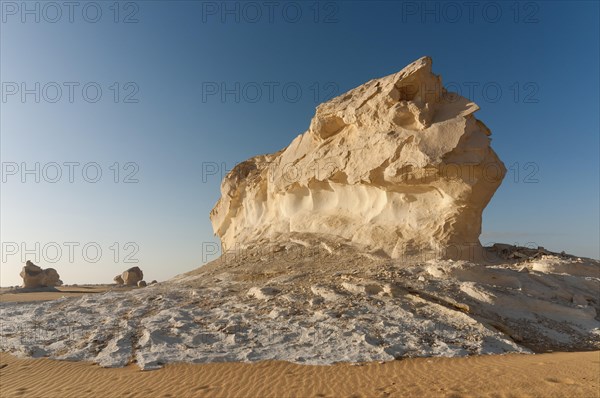 Chalk rock formation