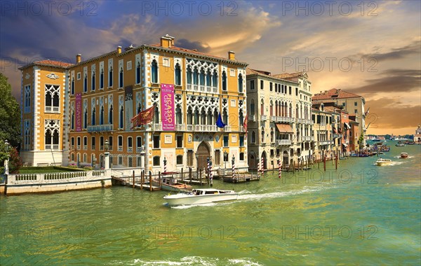 The Grand Canal from Ponte dell'Accademia at sunset