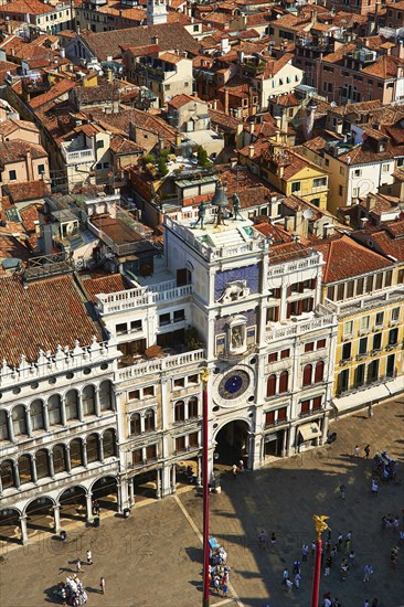 The early Renaissance clock tower of Torre dell' Orologio