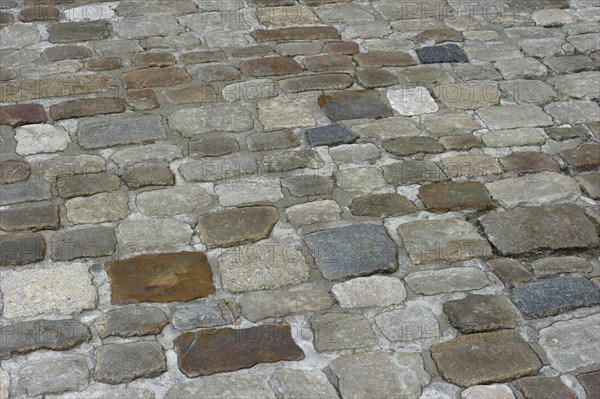Colourful cobblestones in the old town of Regensburg