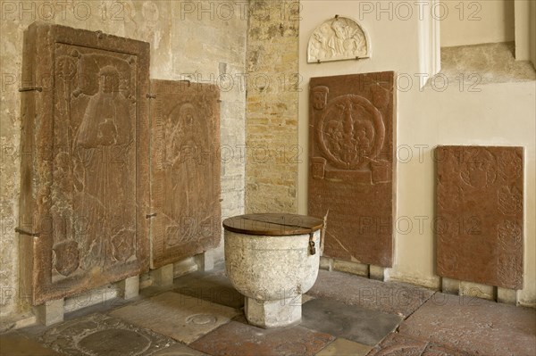 Medieval grave slabs