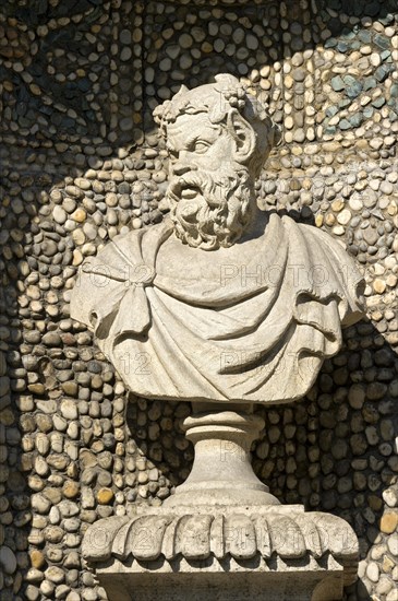 Decorative bust of a satyr