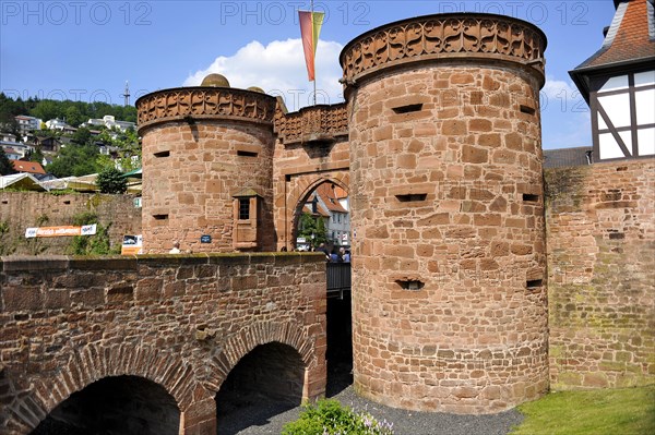 Jerusalem Gate or Untertor gate on the western moat of the medieval fortifications