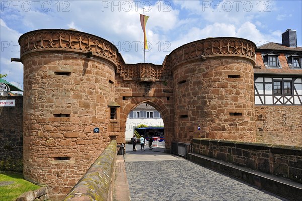 Jerusalem Gate or Untertor gate on the western moat of the medieval fortifications