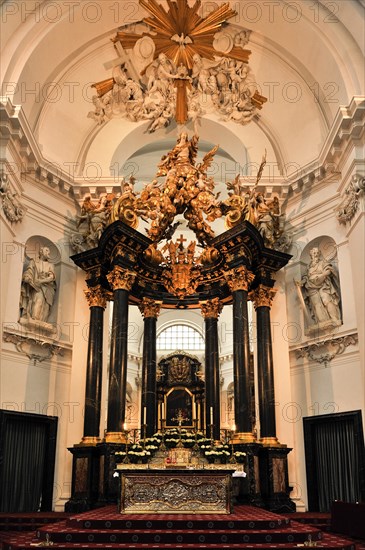 High altar with the Holy Trinity in its glory