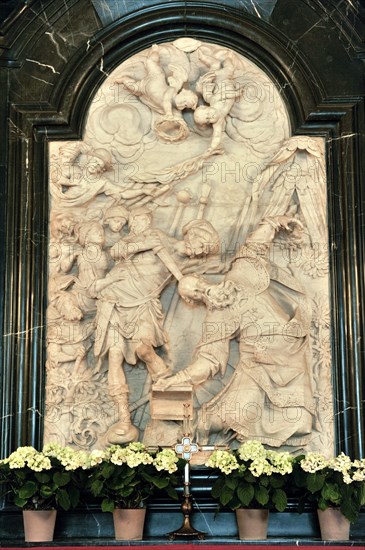 Relief image of the strike of the sword by Johann Neudecker