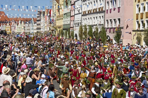 Wedding procession of the 'Landshut Wedding'