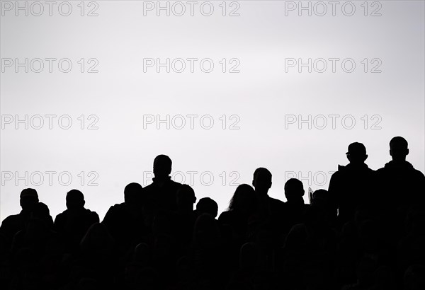 Spectators at a football match