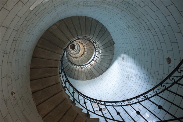 Staircase in the Phare d'Eckmuehl lighthouse