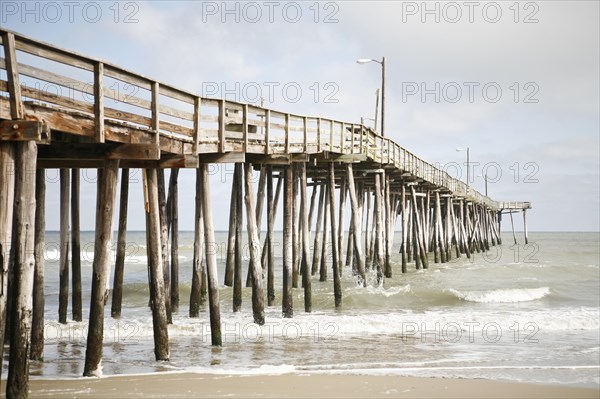 A walkway leading out into the Atlantic