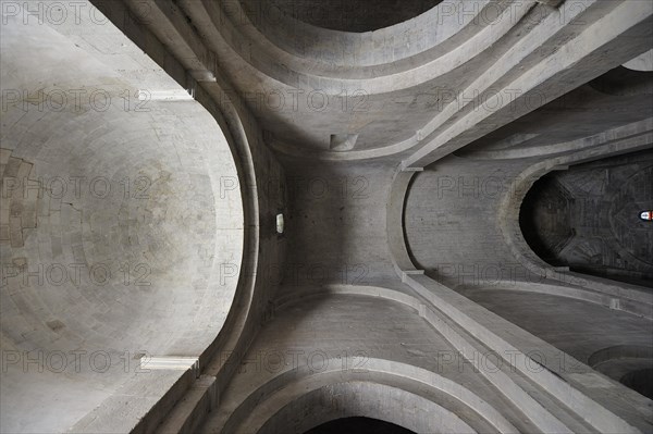 Nave vault of the Catholic Parish Church of La Garde-Adhemar