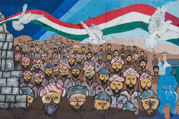 Wall painting from the Iraqi-Iranian war