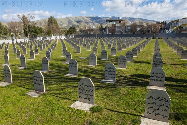 Graves on Halabja cemetery