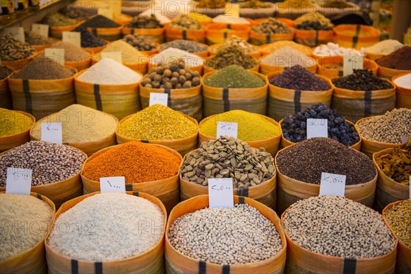 Spices for sale in the Bazaar of Sulaymaniyah