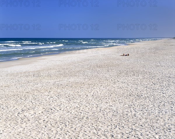 Isolated sandy beach
