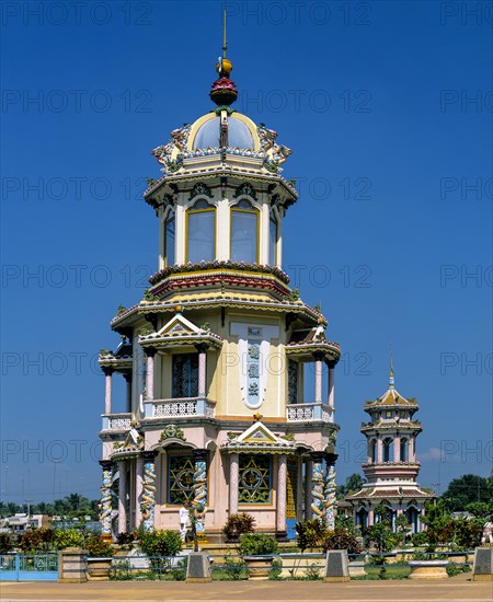 Pagodas at the Cao Dai Temple