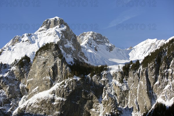 Peaks of Chlyne Lohner and Lohner mountains