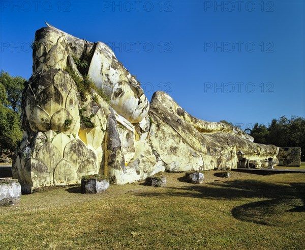 Reclining Buddha of Wat Lokaya Sutharam or Wat Lokayasutha