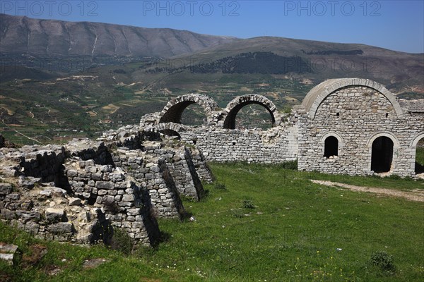 Part of the fortifications of Berat Castle
