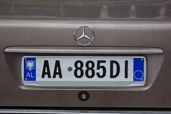 Albanian licence plate