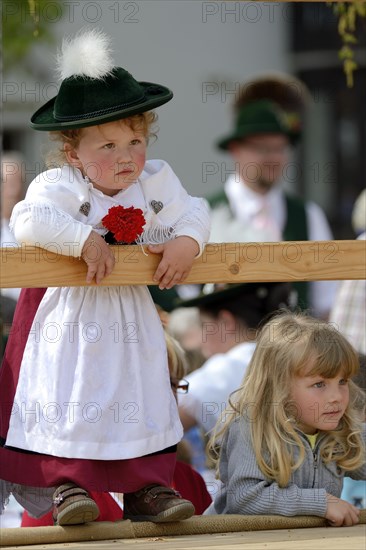 Girl wearing traditional costume