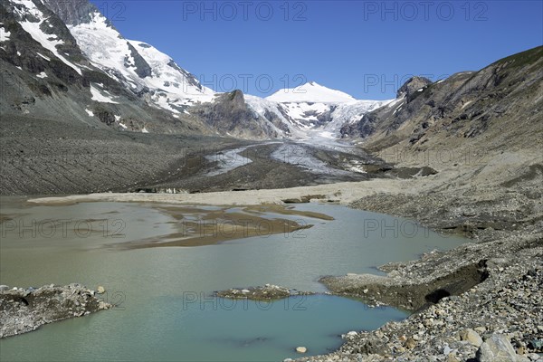 Glacial lake from the Pasterze Glacier