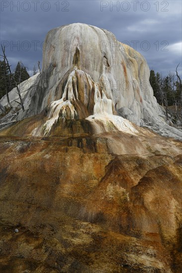 Limestone terraces of Mammoth Hot Springs