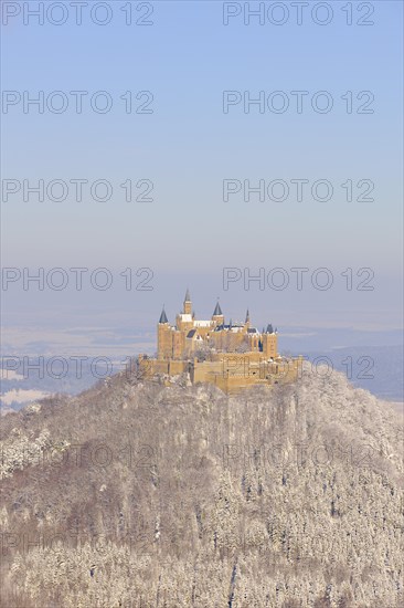 Burg Hohenzollern Castle in winter