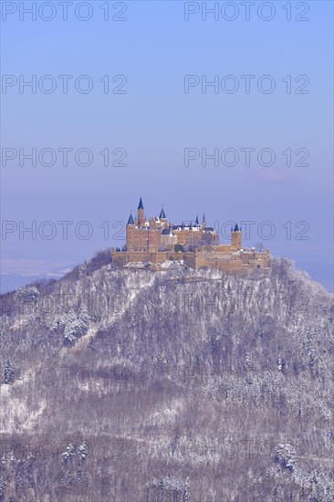 Burg Hohenzollern Castle in winter