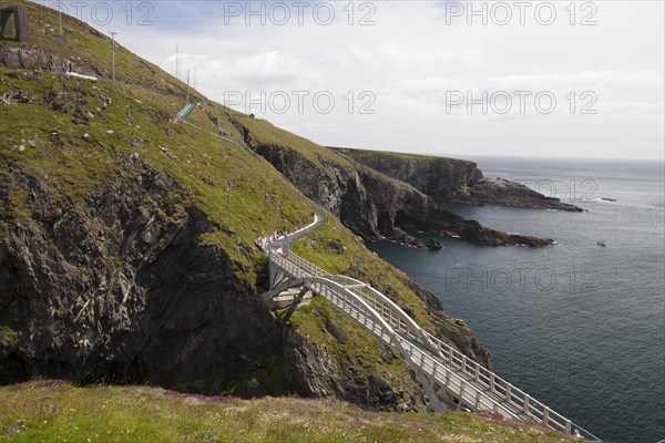 Coastal landscape with bridge