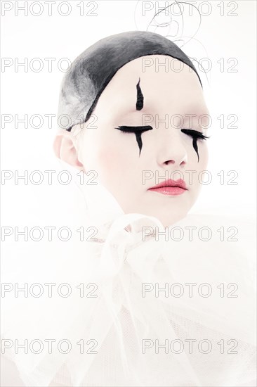 Fashion with a pierrot theme