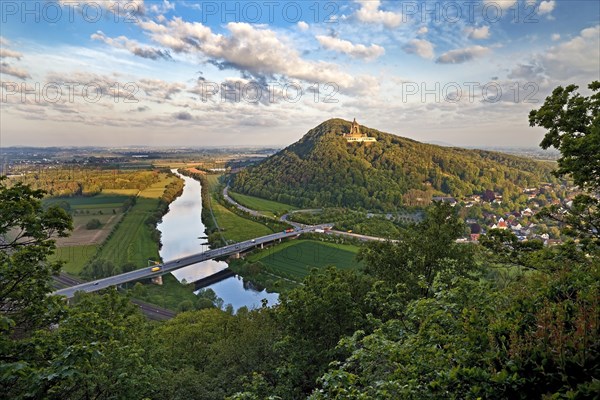 View from the viewpoint Porta-Kanzel to the Kaiser Wilhelm Monument