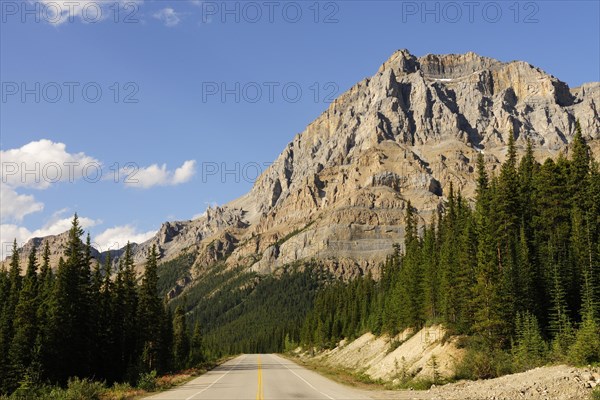 The Icefields Parkway through the Rocky Mountains