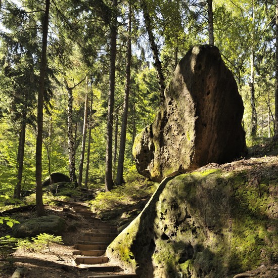 Rock stairway