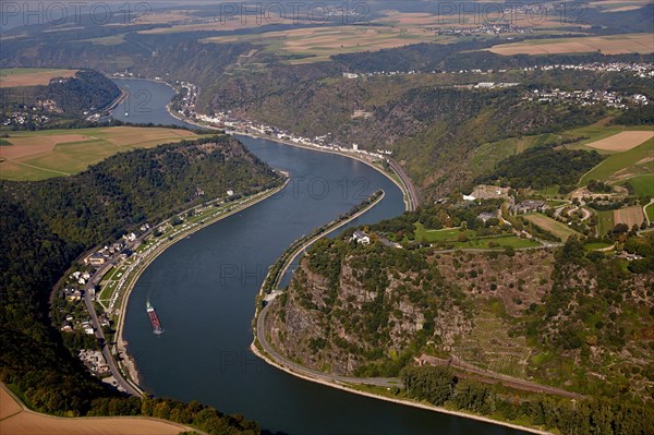 Lorelei rock on the river Rhine