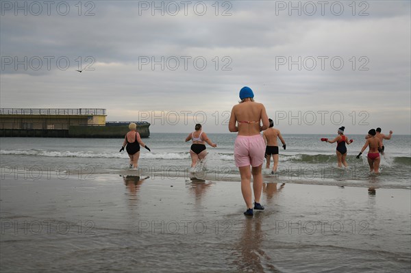 Ice swimming in the Baltic Sea