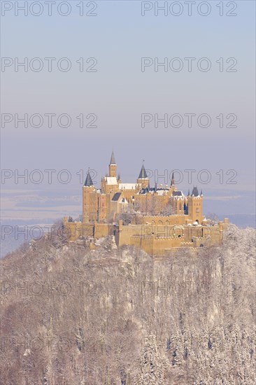 Burg Hohenzollern Castle in winter