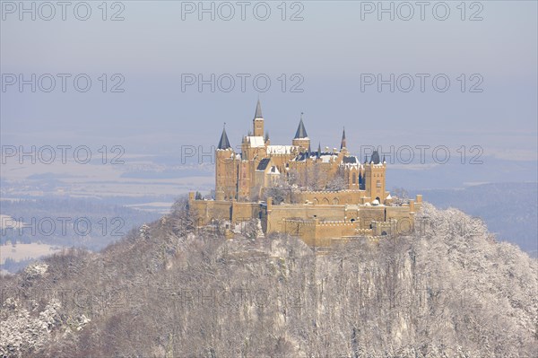 Burg Hohenzollern Castle in winter