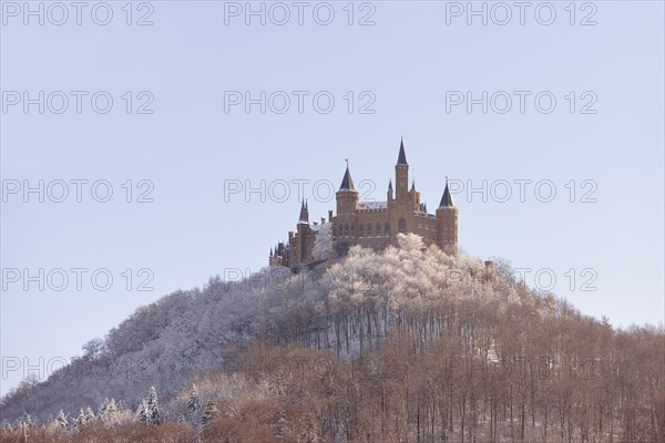 Burg Hohenzollern Castle in winter