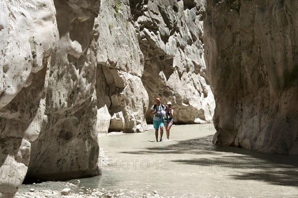 Tourists in the Saklikent Gorge