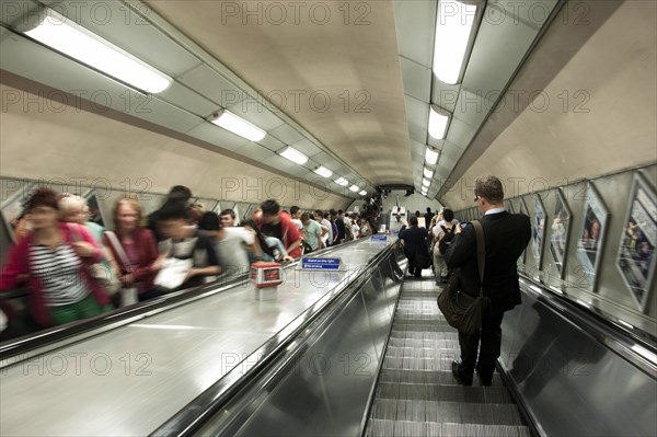 Escalator at Camden Town Underground station