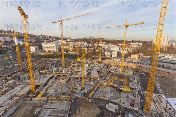Construction site of MILANEO at Mailaender Platz Square