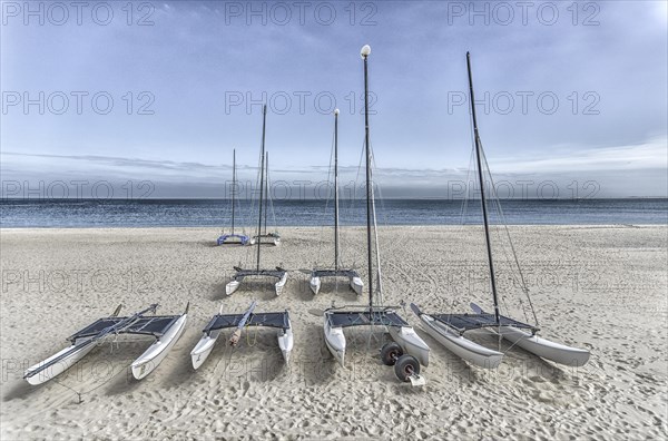 Catamarans on the beach